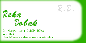 reka dobak business card